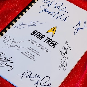 TREK TV-Serie Drehbuch, Geburtstagsgeschenk, Filmgeschenk, Film, Drehbuch, Geschenk, Kino, Kirk, Spock, Nachdruck