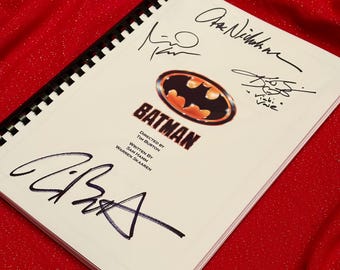 BAT, MAN Movie Script, Movie Present, Birthday Gift, Movie Gift, Film Script,
