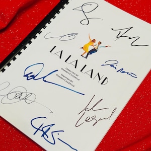 LA LA LAND Movie Script, High Quality Printed Cast Autographs, Movie Present, Birthday Gift, Movie Gift, Film Script, Screenplay, Signed