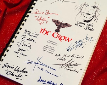 THE CROW Movie Script, With Printed Cast Signatures, Autographs