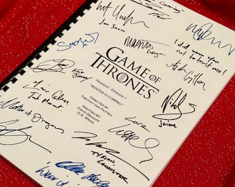 GAME, THRONES Script, Birthday Gift, Movie Gift, Film, Screenplay, Stark, Jon Snow, Present, Cinema