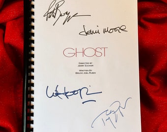 GHOST Guión de película firmado, Regalo de San Valentín, Regalo de cumpleaños, Regalo de película, Guión de película, Regalo de San Valentín,