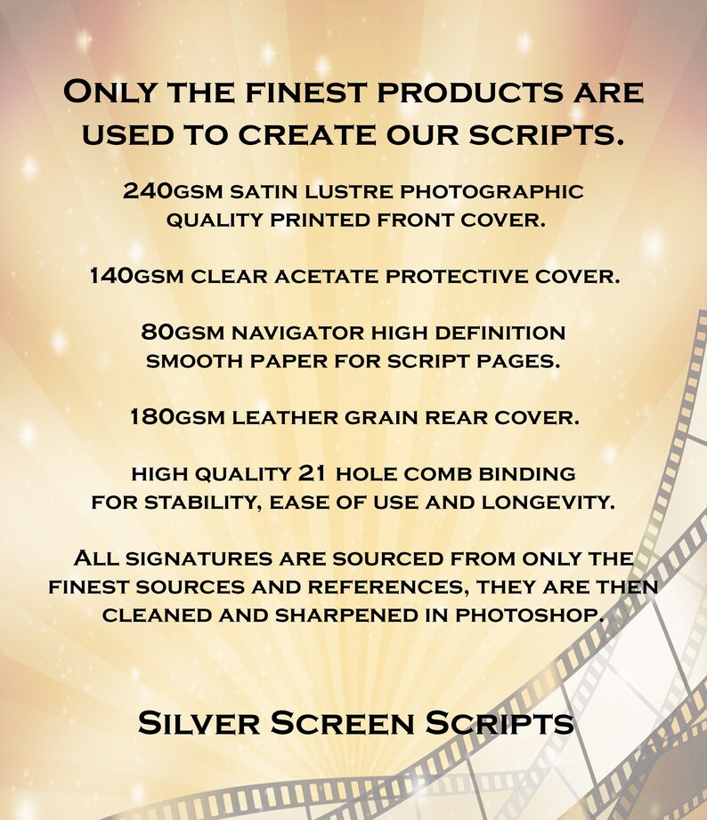 CHAMBER, SECRETS Signed Movie Script, Screenplay, Birthday Gift, Movie ...