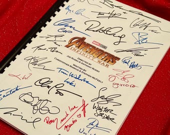 INFINITY Signed Movie Script, Movie Present, Birthday Gift, Movie Gift, Film Script, Film Present, Movies, Robert Downey, TRANSCRIPT