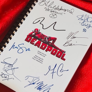 DEAD, POOL Movie Script, Birthday Gift, Movie Gift, Film Script, Autographs, Cinema, Gift, Present