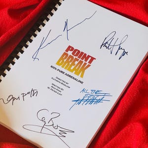 POINT, BREAK Signed Movie Script, Reeves, Swayze, Present, Birthday Gift, Movie Gift, Film Script, Autograph, Autographs, Screenplay, Cinema