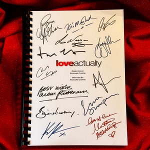 LOVE ACTUALLY Signed Movie Script, Valentines Present, Birthday Gift, Movie Gift, Film Script, Valentine gift, Autograph, Autographs