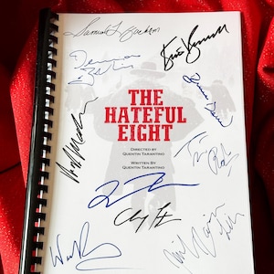 HATEFUL 8 Signed Movie Script, Birthday Gift, Movie Gift, Film, Screenplay, Tarantino
