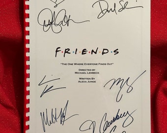 FRIENDS Signed Script, Valentines Present, Birthday Gift, Movie Gift, Film Script, Film Present, Movies, Cinema