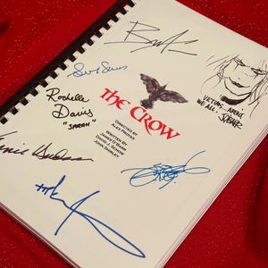 CROW Script, Present, Birthday Gift, Movie Gift, Film Script, Screenplay, Autographed, Autograph