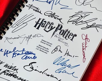 D, HALLOWS Part 1, Signed Movie Script, Movie Present, Birthday Gift, Movie Gift, Film Script, Printed Replicas