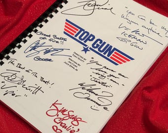 Top Movie Script, With Printed Cast Signatures, Autographs