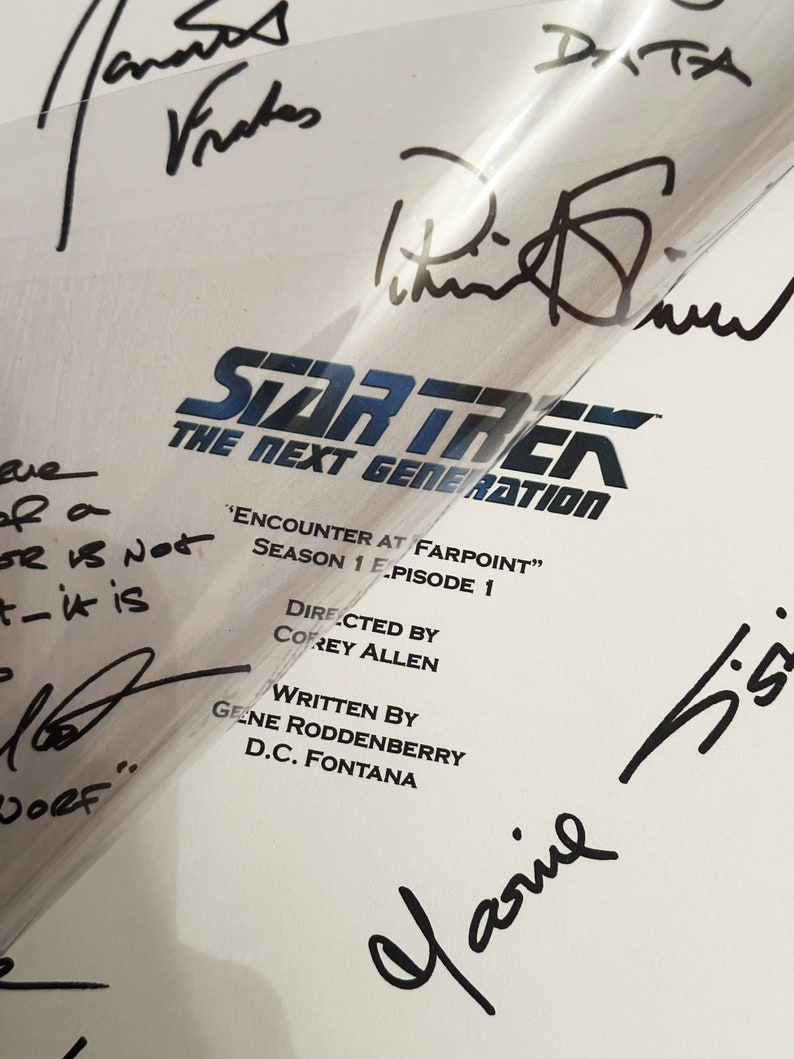 TREK, Next Gen, Script, Present, Birthday Gift, Movie Gift, Film Script ...
