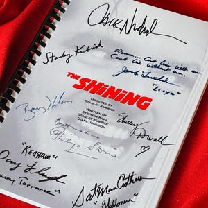 SHINING Movie Script, Birthday Gift, Movie Gift, Film Script, Screenplay, Autographs, Horror