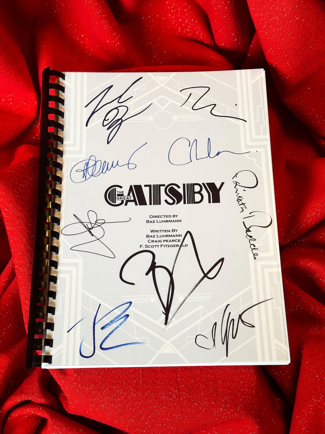GATSBY Movie Script, Birthday Gift, Movie Gift, Film Script, Screenplay
