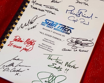 TODO BUENO, Trek, Guión de película, Presente, Regalo de cumpleaños, Regalo de película, Guión de película, Relleno de medias, Réplicas impresas