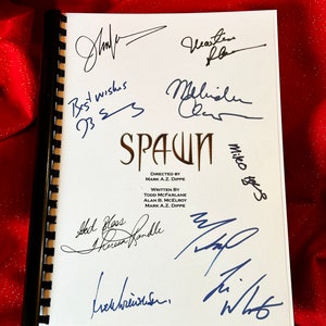 SPAWN Signed Movie Script, Present, Birthday Gift, Movie Gift, Film Script, Film Present, Movies, Cinema,
