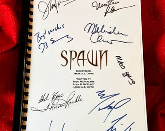 Guión de película firmado por SPAWN, Regalo de cumpleaños, Regalo de película, Guión de película, Regalo de película, Películas, Cine,