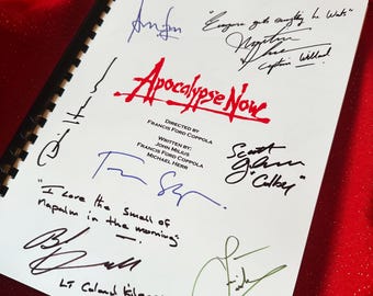 APOCALYPSE, NOW, Movie Script, Present, Birthday Gift, Movie Gift, Film Script, Stocking filler, Printed Replicas