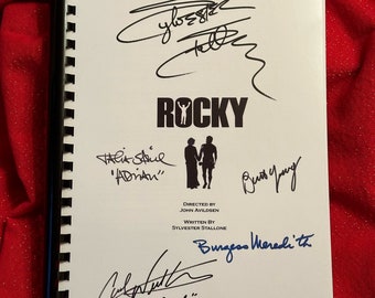 ROCKY Signed Movie Script, present, Birthday Gift, Movie Gift Film Script, Film Present