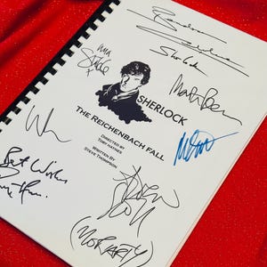 SHER,LOCK The Reichenbach Fall Script, Screenplay, Movie Present, Birthday Gift, Movie Gift, Film Script, Benedict Cumberbatch