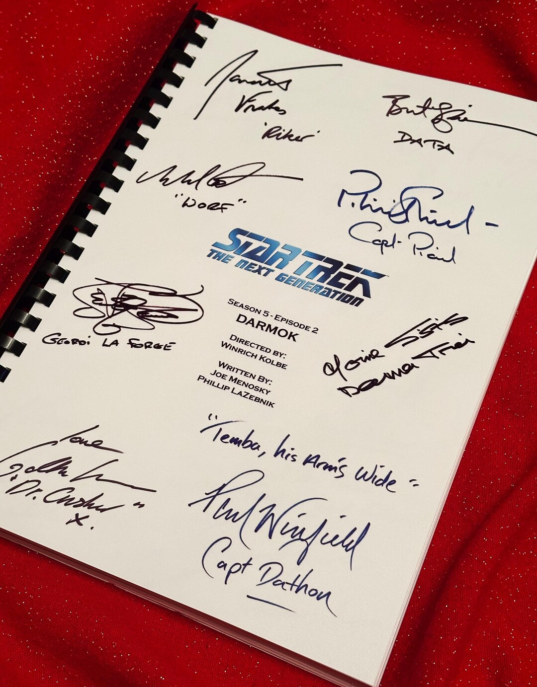 TREK, Next Generation, DARMOK, Script, Present, Birthday Gift, Movie ...