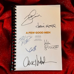 A Few Good Men, Tom Cruise, Signed Movie Script, Movie Present, Birthday Gift, Movie Gift, Film Script, Stocking filler