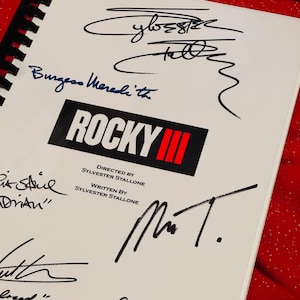 ROCK 3 SCRIPT, Present, Birthday Gift, Movie Gift, Film Script, Screenplay, Christmas