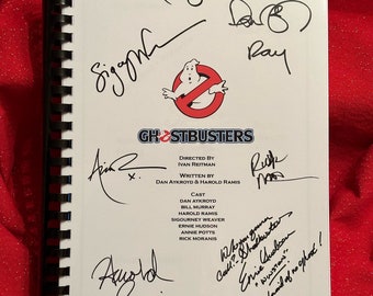 GHOSTBUSTERS Signed Movie Script, Present, Birthday Gift, Movie Gift, Film Script, Film Present, Movies, Cinema, GHOSTBUSTERS