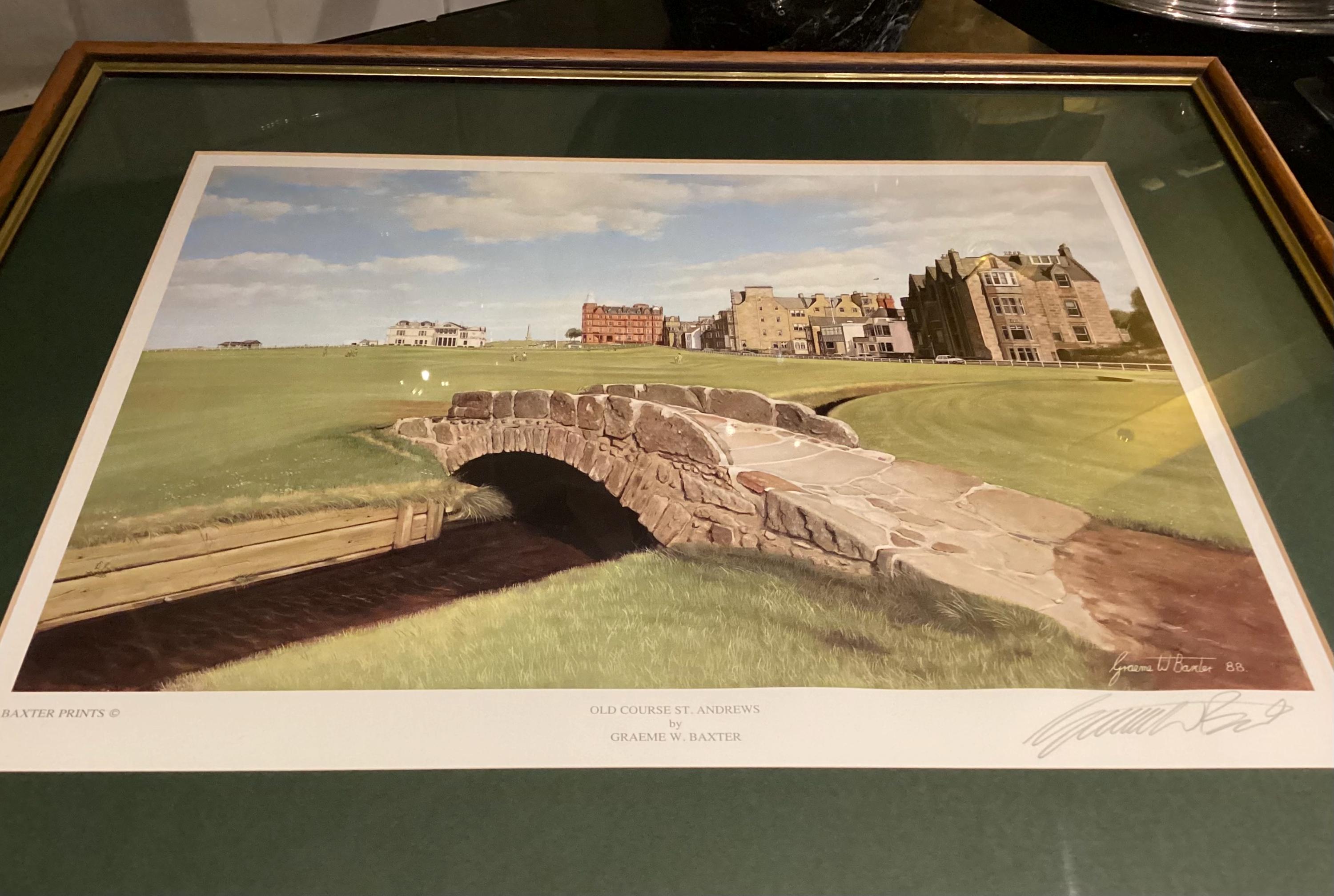 St Course Print | Baxter Signed Graeme Old GRAEME W Andrews - St