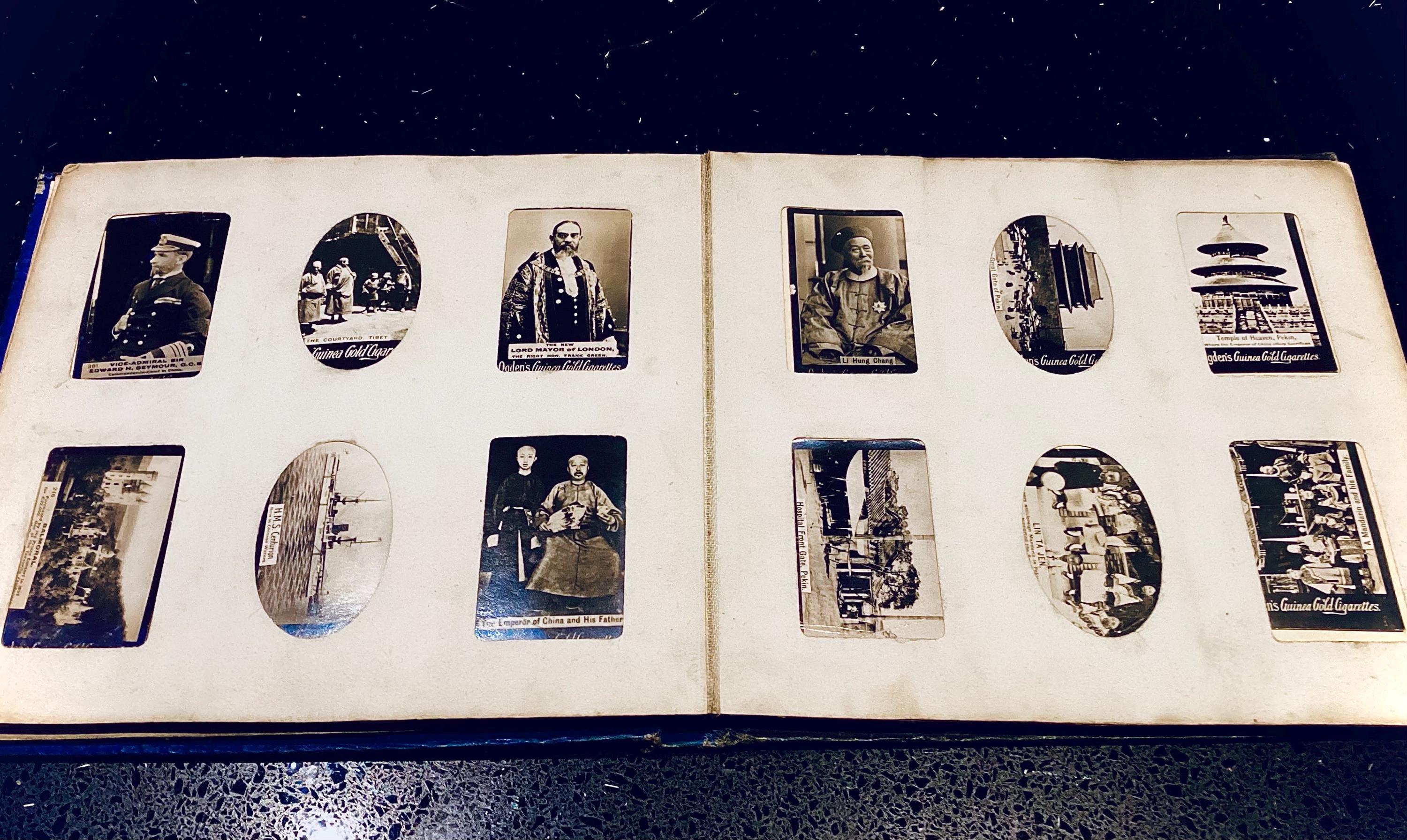 ogdens guinea gold cigarette cards value Ogden's Guinea Gold Cigarettes Photocard Album 1900