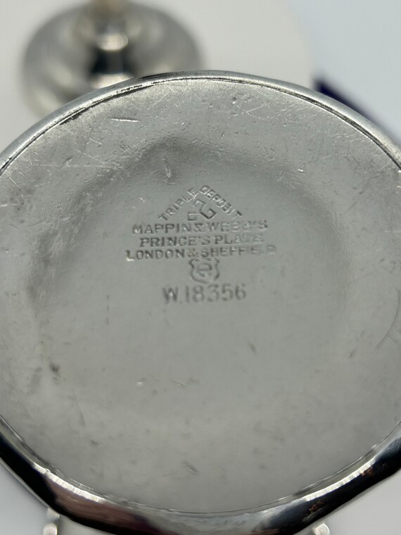 金属工芸 MAPPIN &amp; WEBB MAPPIN PLATE Pedestal Bowl TINY! 5