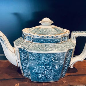 Victorian Burgess and Leigh - Burleigh Ware Aesthetic Chinoiserie Tea Pot