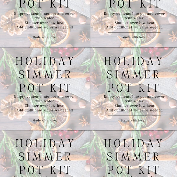 Simmer Pot - Etsy