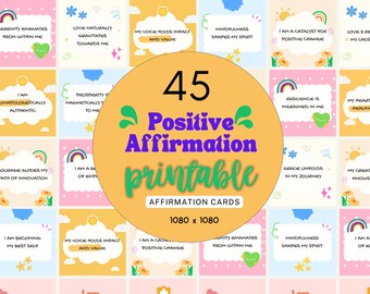 daily affirmation cards, Affirmation Cards for Women, affirmation cards printable, printable affirmation cards, self affirmation cards