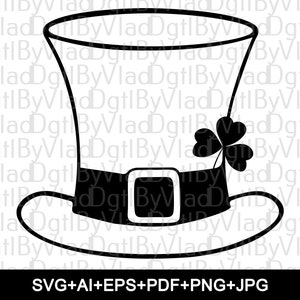 Tomtehatt SVG, tomtehatt Cricut, St Patricks Day Svg, AI, Eps, Pdf, Png, Jpg