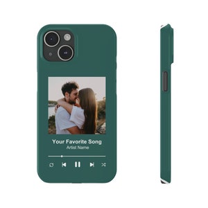 Custom Music Phone Case, Album Cover Plaque, Optional Personalised Photo for iPhone 15, 14, 13, 12,11, X Pro/Max zdjęcie 4