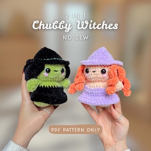 2 in 1 Witches | NO SEW Crochet Pattern | advanced beginner | cute market crochet idea | Halloween Pattern