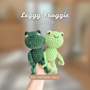 FRED the Frog Crochet Pattern NO SEW | Crochet Pattern | quick and easy | beginner-friendly | little frog 15 minute crochet