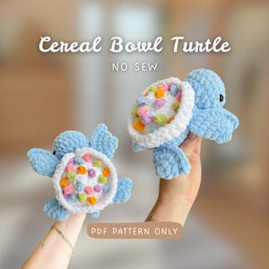 Cereal Bowl Turtle | Crochet Pattern | quick and easy | beginnerfriendly | Food Turtle / Breakfast Turtle