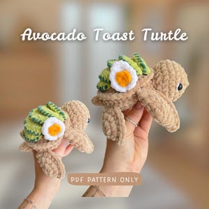 Avocado Toast Turtle | Crochet Pattern | quick and easy | beginnerfriendly | Food Turtle / Breakfast Turtle