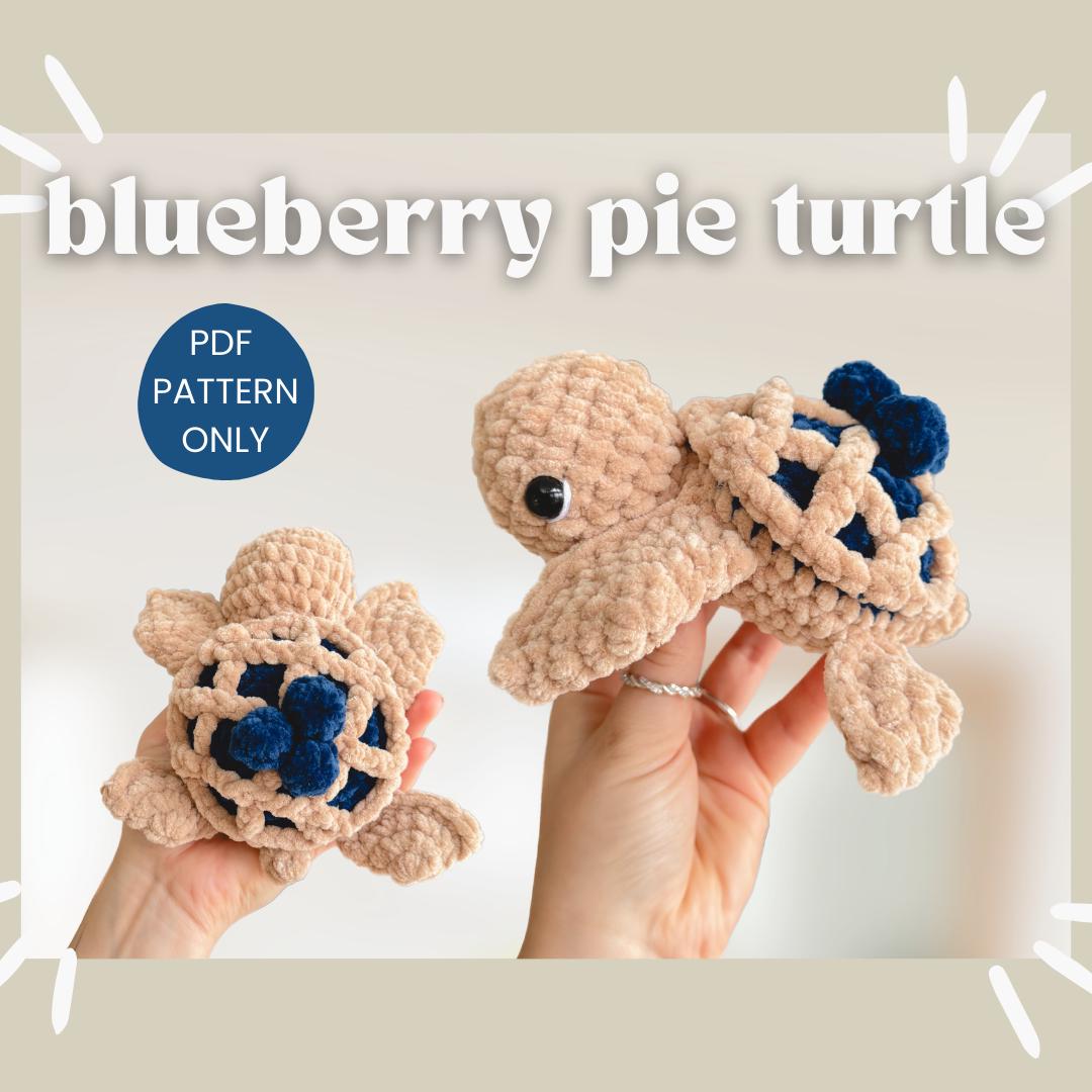 Tortuga de pastel de arándanos | Patrones De Ganchillo | rápido y fácil | amigable para principiantes | Tortuga de comida/Tortuga de postre
