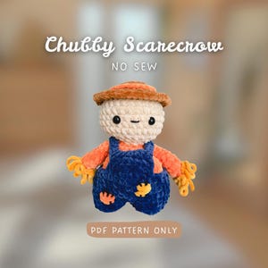 Chubby Scarecrow NO SEW | Crochet Pattern | schnell und einfach | Halloween / Fall, Autumn spooky season market prep