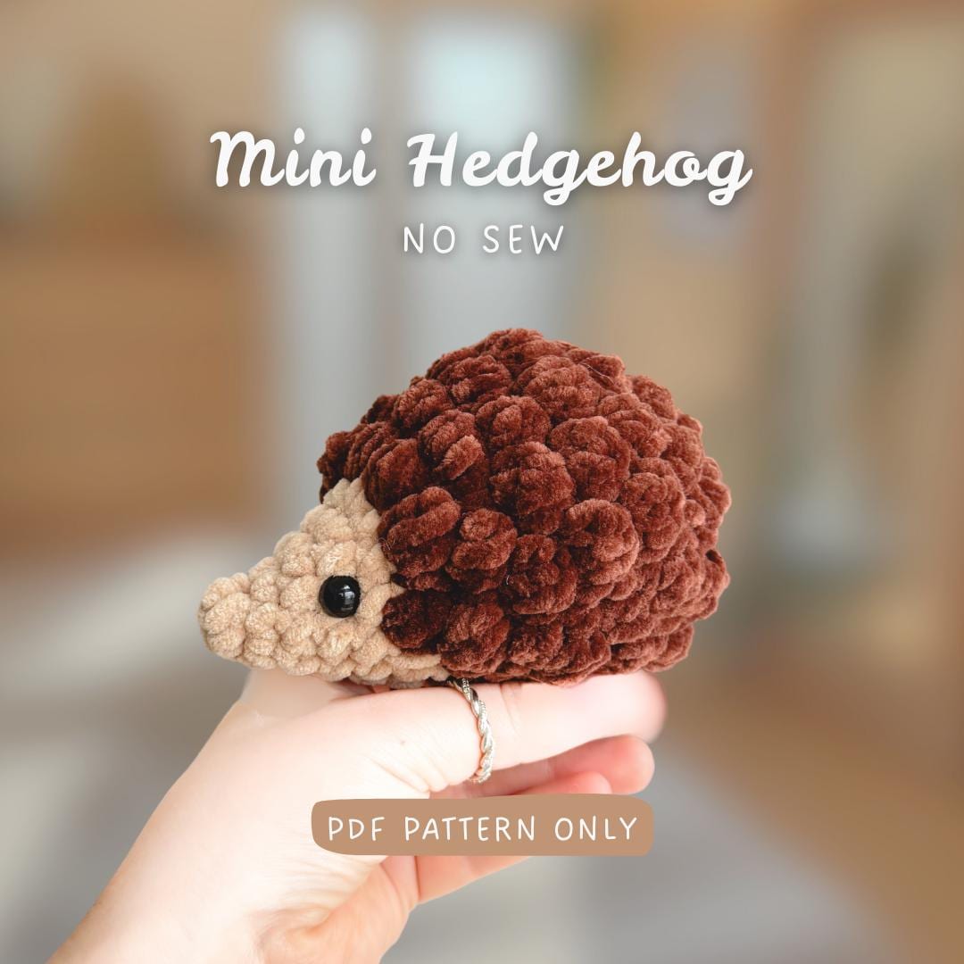 35 Hedgehog Crochet Patterns for Cute Woodland Amigurumi Gifts 25 Mini Hedgehog Crochet Pattern beginner-friendly small