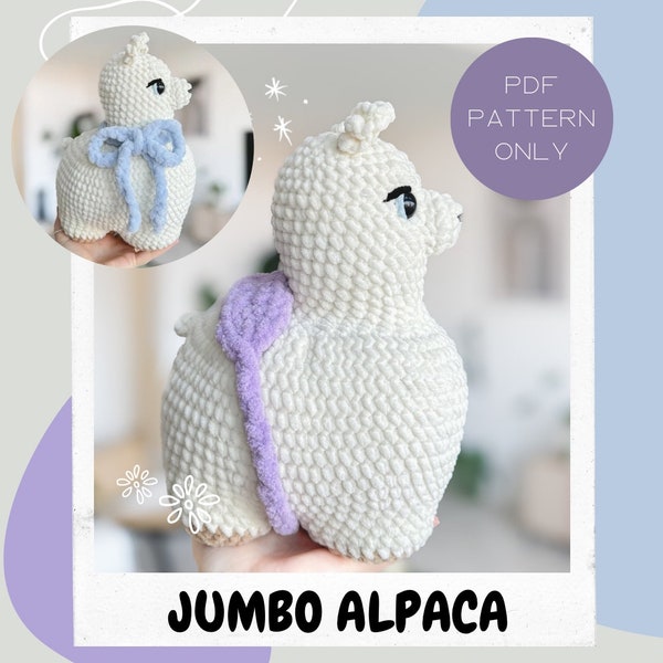 Jumbo Alpaca Lama LOW SEW | Crochet Pattern | schnell und einfach | Advanced Beginner  | big Llama