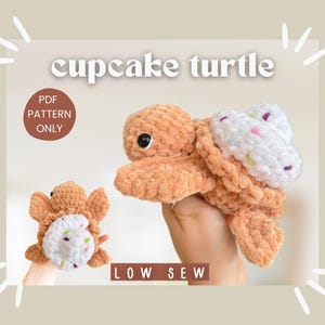 Cupcake Turtle Crochet Pattern | Crochet Pattern | quick and easy | beginner friendly | Food Turtle / Dessert Turtle