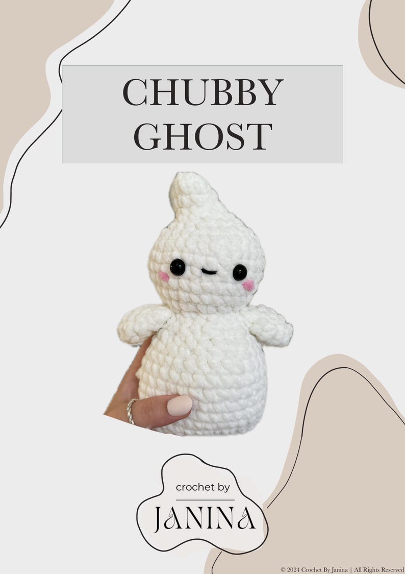 Chubby Ghost NO SEW | Crochet Pattern | Quick and Easy | Halloween ...