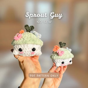 Sprout Guy SIN COSTURA | Patrón de crochet | rápido y fácil | apto para principiantes | Chonky Mushy Boy