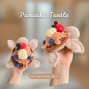 Pancake Turtle LOW SEW | Crochet Pattern | schnell und einfach | anfängerfreundlich | Food Turtle Plushie