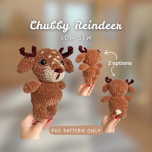 Renne Rudolph debout 2 en 1 (queue ou arrière-train) | Modèle de crochet facile à réaliser | Niveau débutant avancé | Bricolage de Noël hivernal